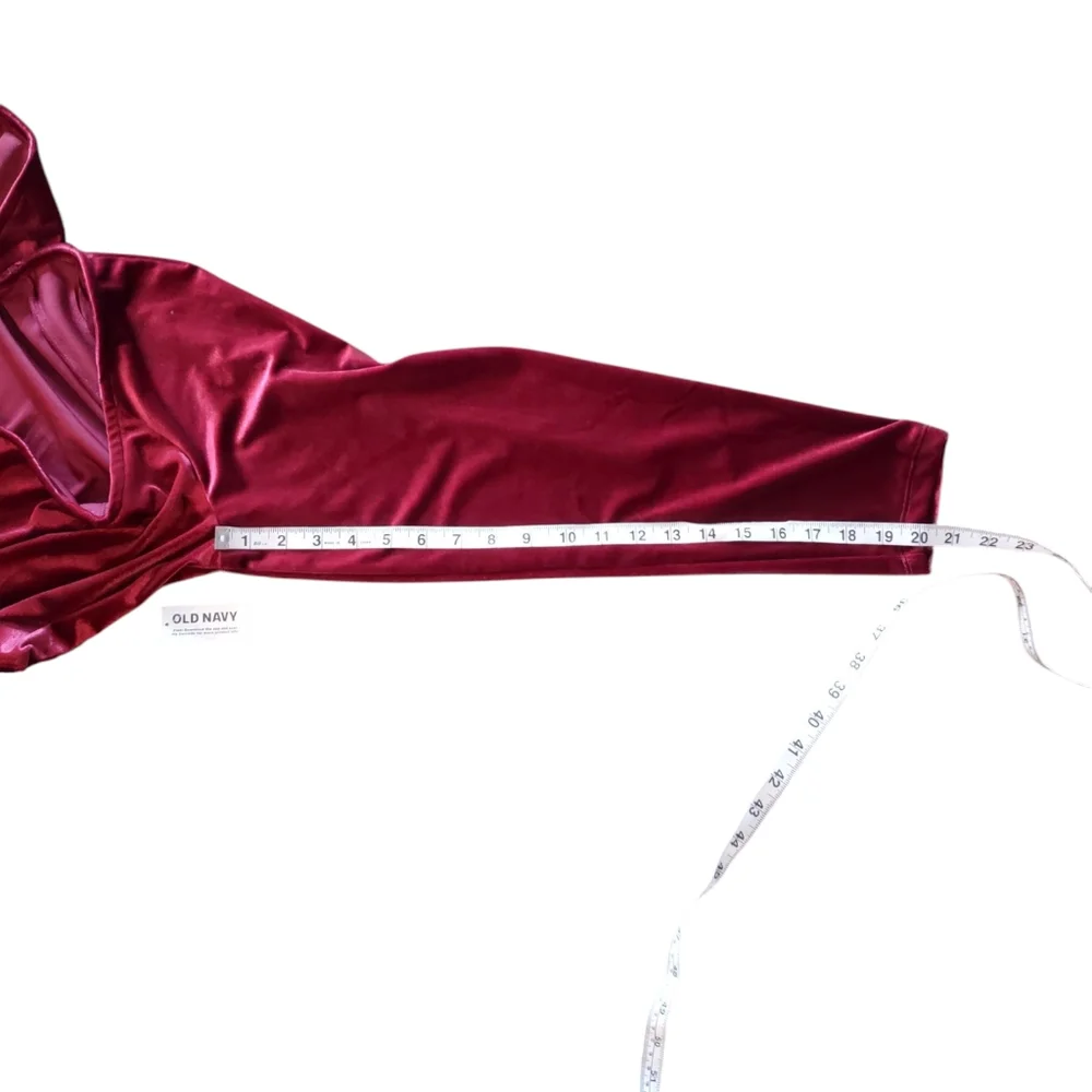 Old Navy Fit and Flare Velvet Mini Dress NWT Scarlet 2X - Picture 15 of 15